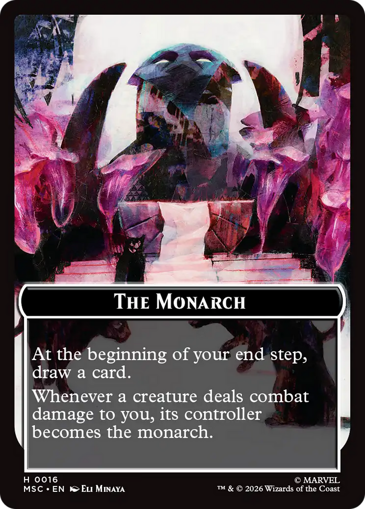 The Monarch (016) // Vibranium (031) Double-Sided Token (Surge Foil) [Marvel Super Heroes Commander Tokens] | Clutch Gaming