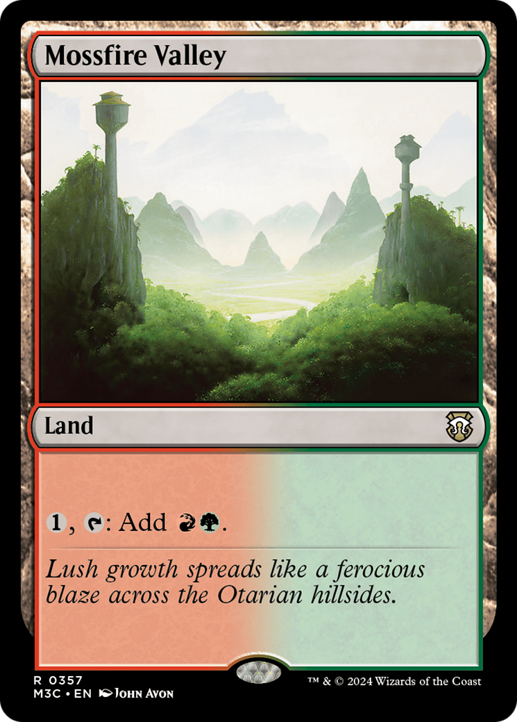 Mossfire Valley (Ripple Foil) [Modern Horizons 3 Commander] | Clutch Gaming