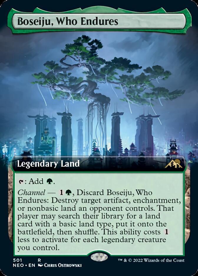 Boseiju, Who Endures (Extended Art) [Kamigawa: Neon Dynasty] | Clutch Gaming