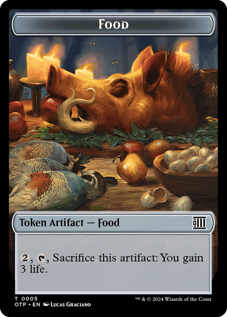 Food // Plot Double-Sided Token [Outlaws of Thunder Junction: Breaking News Tokens] | Clutch Gaming