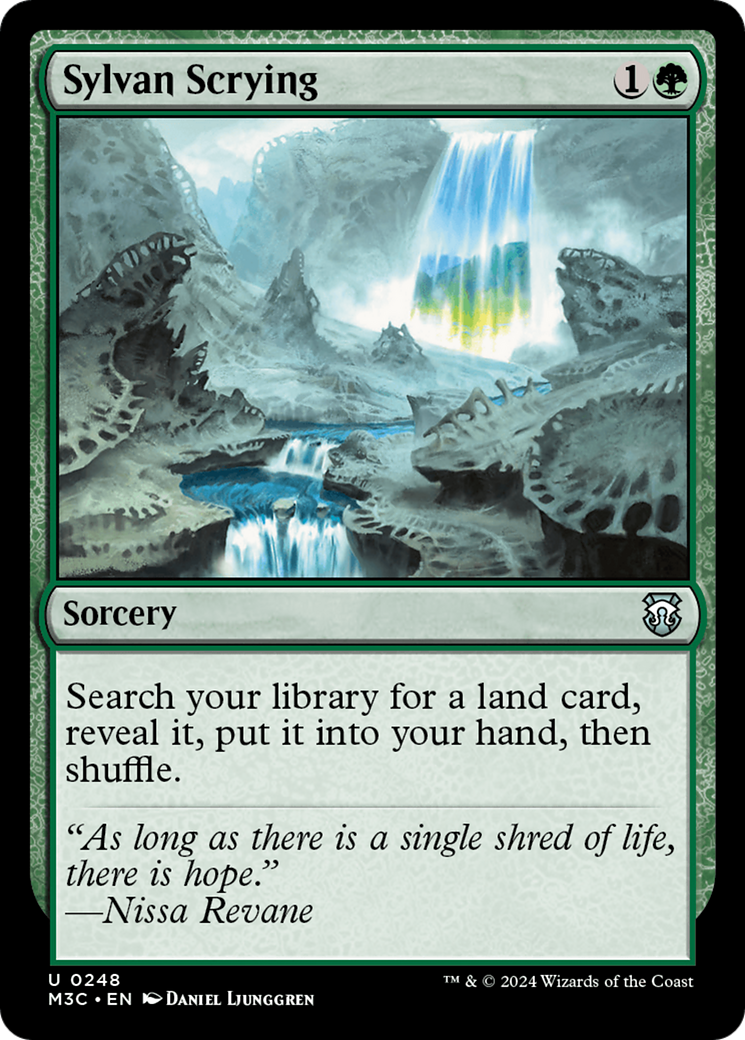 Sylvan Scrying (Ripple Foil) [Modern Horizons 3 Commander] | Clutch Gaming