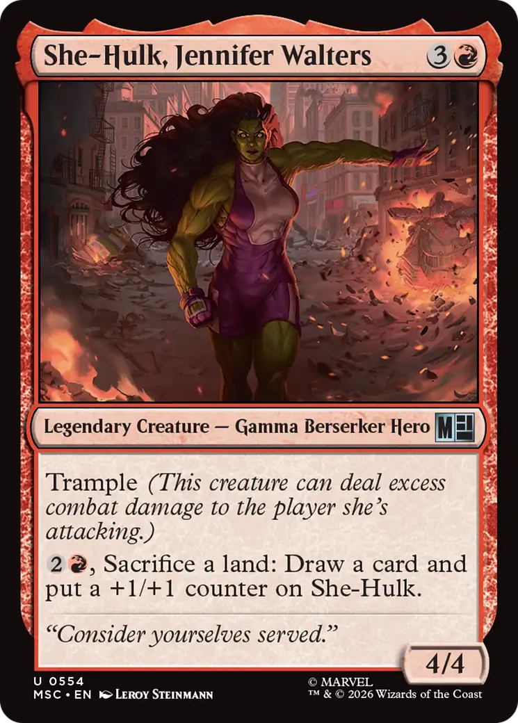 She-Hulk, Jennifer Walters [Marvel Super Heroes Commander] | Clutch Gaming