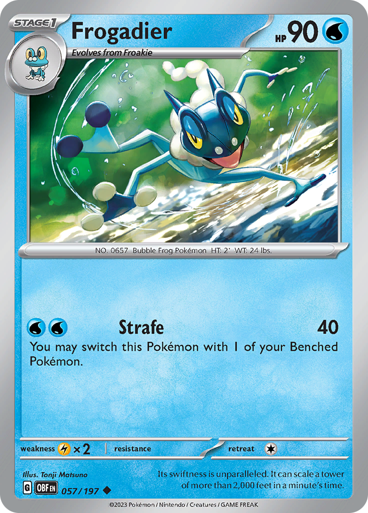 Frogadier (057/197) [Scarlet & Violet: Obsidian Flames] | Clutch Gaming