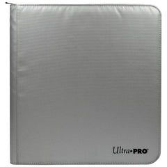 Ultra PRO: 12-Pocket Zippered PRO-Binder (Silver) | Clutch Gaming