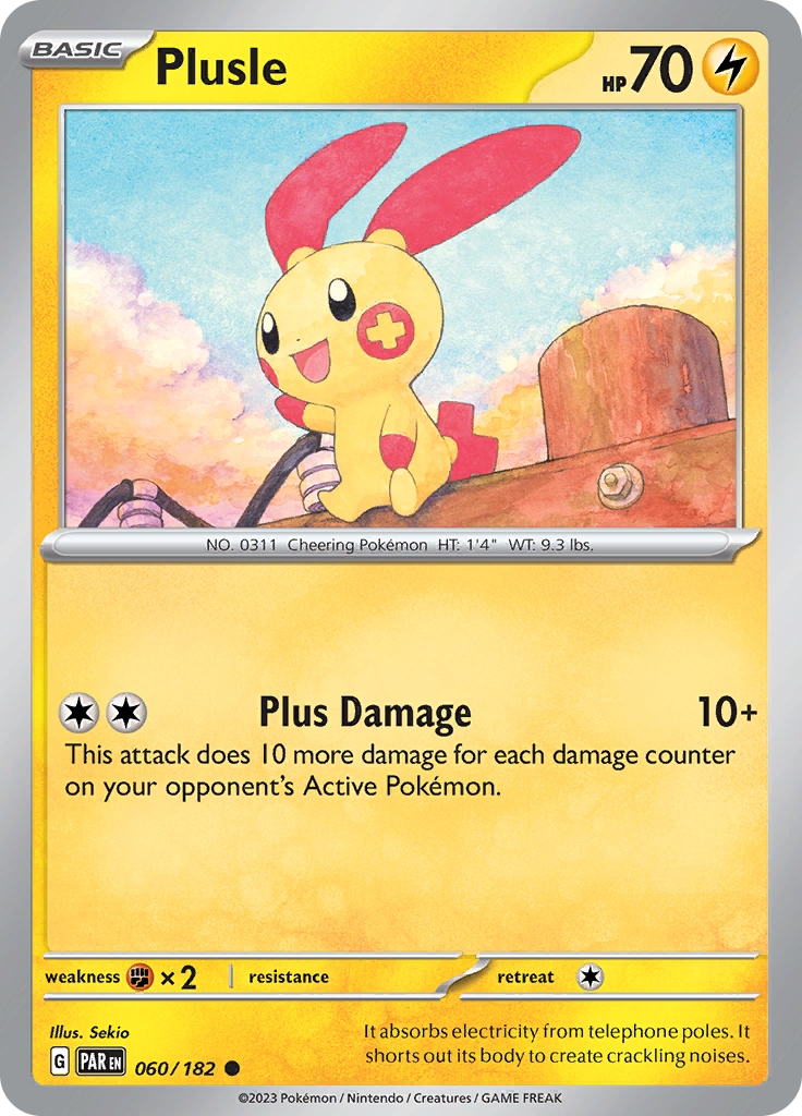 Plusle (060/182) [Scarlet & Violet: Paradox Rift] | Clutch Gaming