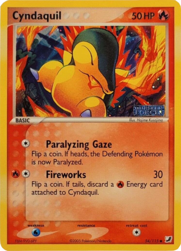 Cyndaquil (54/115) (Stamped) [EX: Unseen Forces] | Clutch Gaming