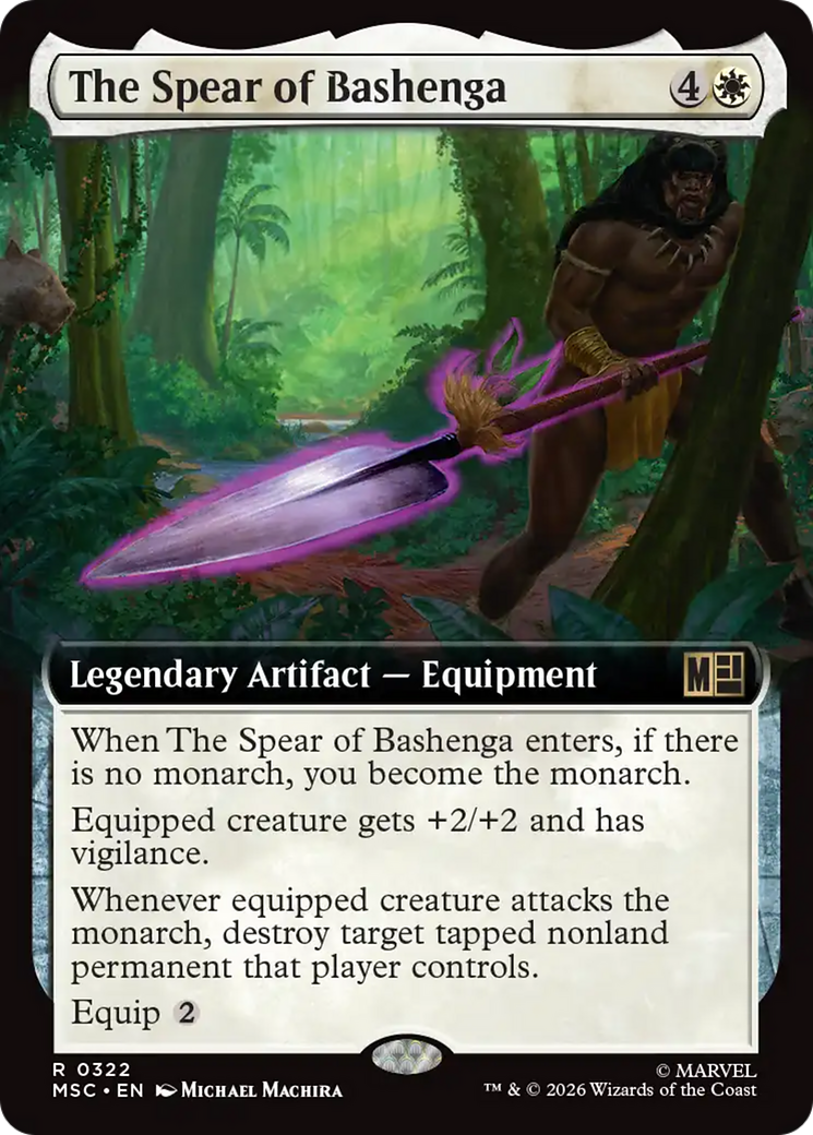 The Spear of Bashenga (Extended Art) [Marvel Super Heroes Commander] | Clutch Gaming