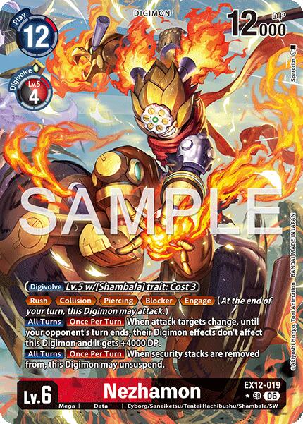 Nezhamon [EX12-019] (Alternate Art) [Digital World Shambala] | Clutch Gaming