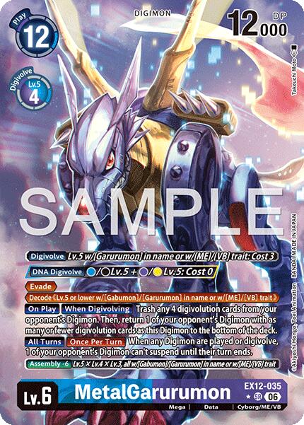 MetalGarurumon [EX12-035] (Alternate Art) [Digital World Shambala] | Clutch Gaming