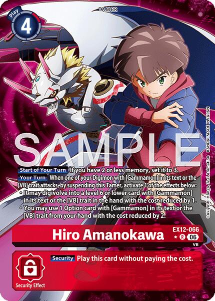 Hiro Amanokawa [EX12-066] (Alternate Art) [Digital World Shambala] | Clutch Gaming