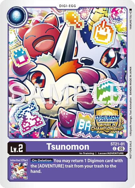 Tsunomon [ST21-01] (World Championship 26–27 Regionals Season 2) [Starter Deck: Hero of Hope] | Clutch Gaming