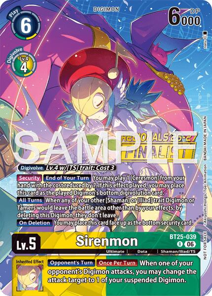 Sirenmon [BT25-039] (Regionals 26-27 Season 2 Finalist) [Dual Revolution] | Clutch Gaming