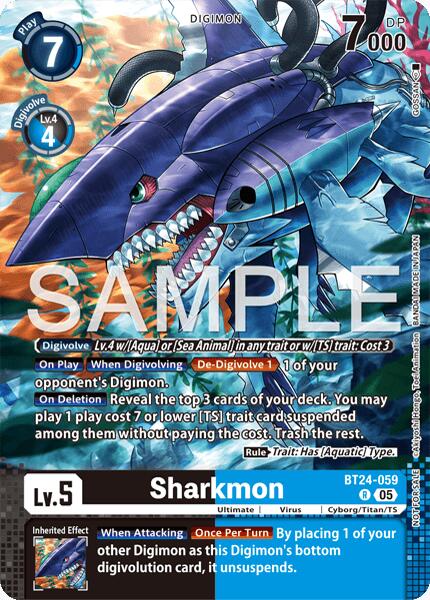 Sharkmon [BT24-059] (Event Pack 10) [Time Stranger] | Clutch Gaming