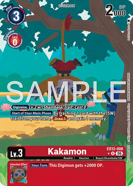 Kakamon [EX12-006] (Box Topper) [Digital World Shambala] | Clutch Gaming