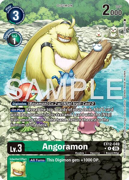 Angoramon [EX12-049] (Box Topper) [Digital World Shambala] | Clutch Gaming