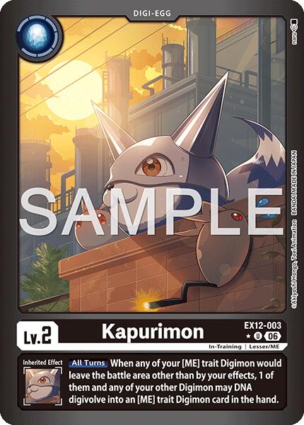 Kapurimon [EX12-003] (Limited Foil) [Digital World Shambala] | Clutch Gaming