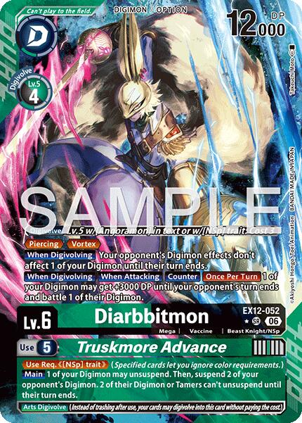 Diarbbitmon // Truskmore Advance [EX12-052] (Alternate Art) [Digital World Shambala] | Clutch Gaming