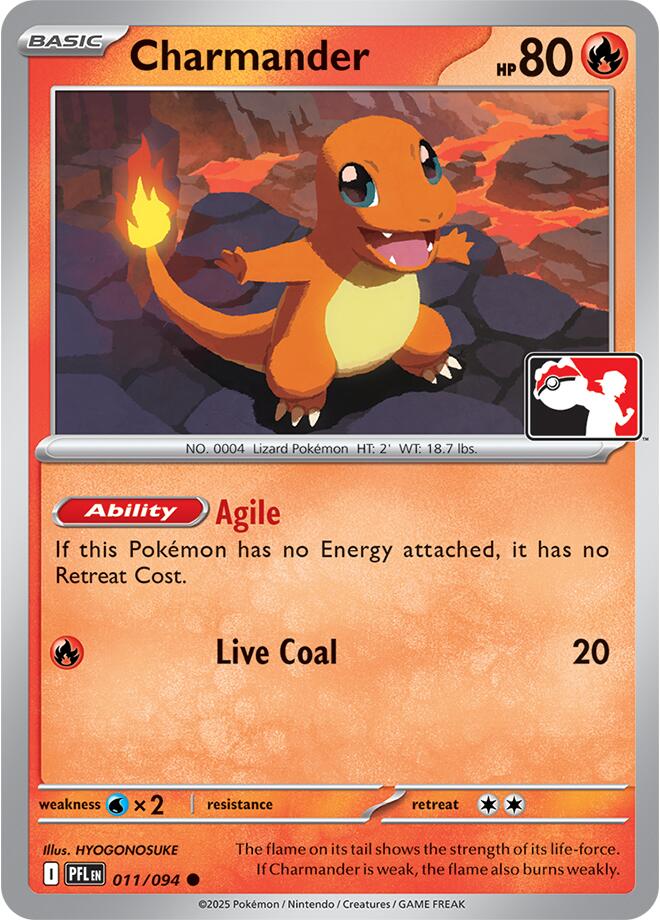 Charmander (011/094) [Prize Pack Series Nine] | Clutch Gaming