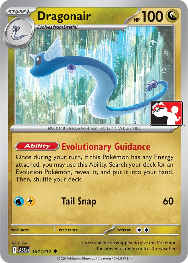 Dragonair (151/217) [Prize Pack Series Nine] | Clutch Gaming