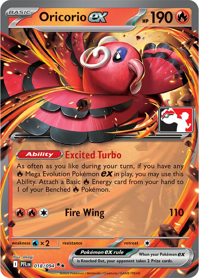 Oricorio ex (018/094) [Prize Pack Series Nine] | Clutch Gaming