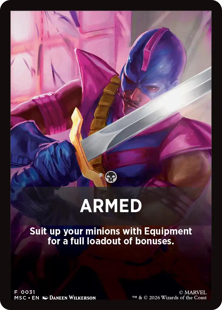 Armed Theme Card [Marvel Super Heroes Commander] | Clutch Gaming