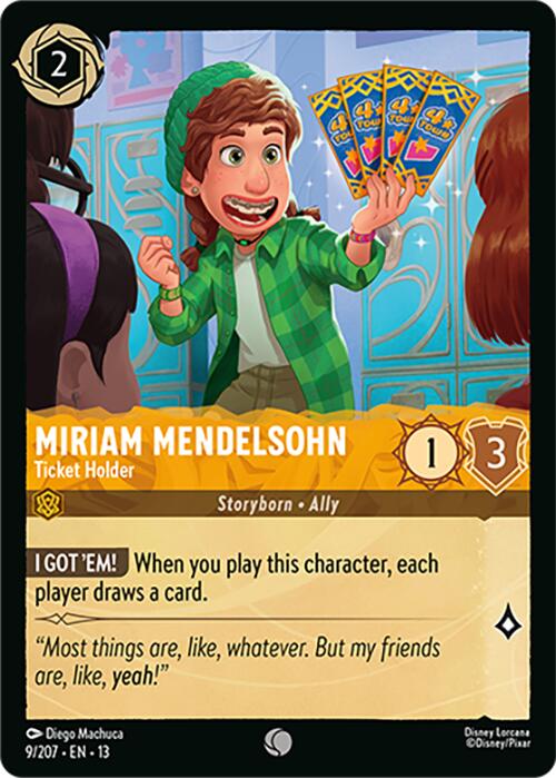 Miriam Mendelsohn - Ticket Holder (9/207) [Attack of the Vine!] | Clutch Gaming