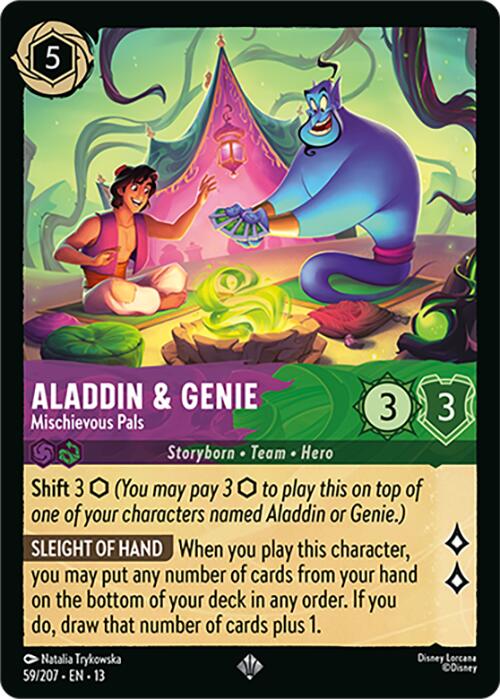 Aladdin & Genie - Mischievous Pals (59/207) [Attack of the Vine!] | Clutch Gaming