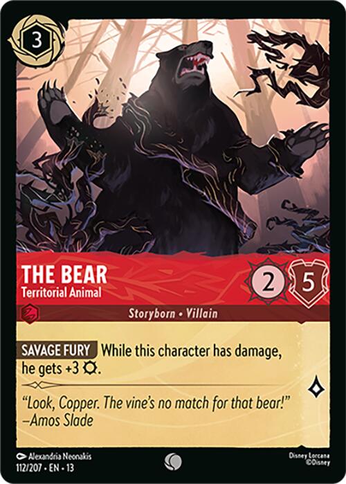 The Bear - Territorial Animal (112/207) [Attack of the Vine!] | Clutch Gaming