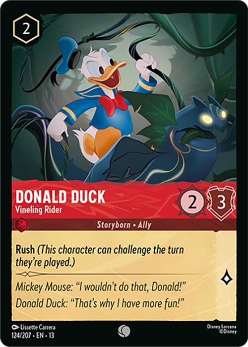 Donald Duck - Vineling Rider (124/207) [Attack of the Vine!] | Clutch Gaming