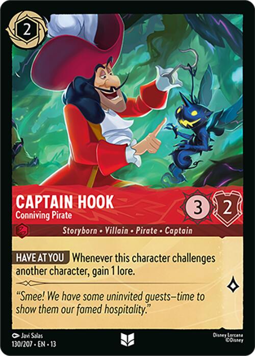 Captain Hook - Conniving Pirate (130/207) [Attack of the Vine!] | Clutch Gaming