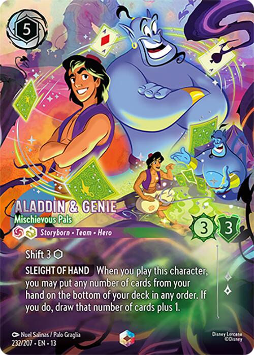 Aladdin & Genie - Mischievous Pals (Enchanted) (232/204) [Attack of the Vine!] | Clutch Gaming