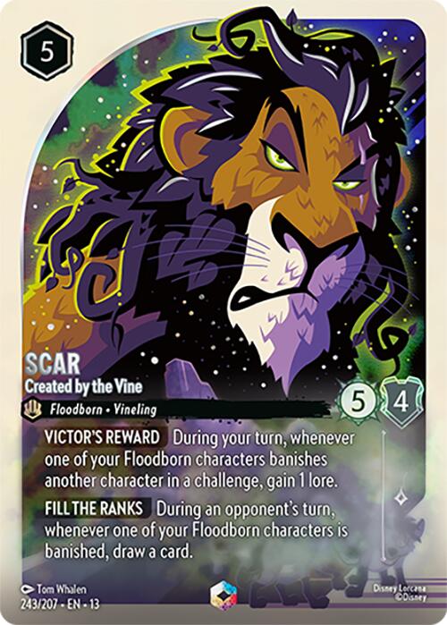 Scar - Created by the Vine (Enchanted) (243/207) [Attack of the Vine!] | Clutch Gaming