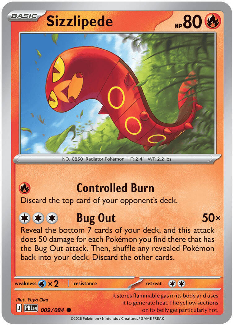 Sizzlipede (009/084) [Mega Evolution: Pitch Black] | Clutch Gaming