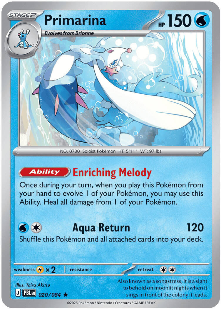 Primarina (020/084) [Mega Evolution: Pitch Black] | Clutch Gaming