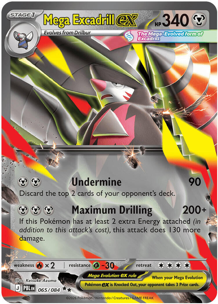 Mega Excadrill ex (065/084) [Mega Evolution: Pitch Black] | Clutch Gaming