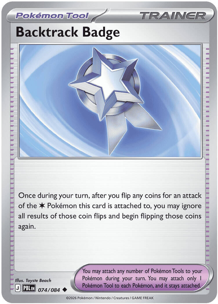 Backtrack Badge (074/084) [Mega Evolution: Pitch Black] | Clutch Gaming