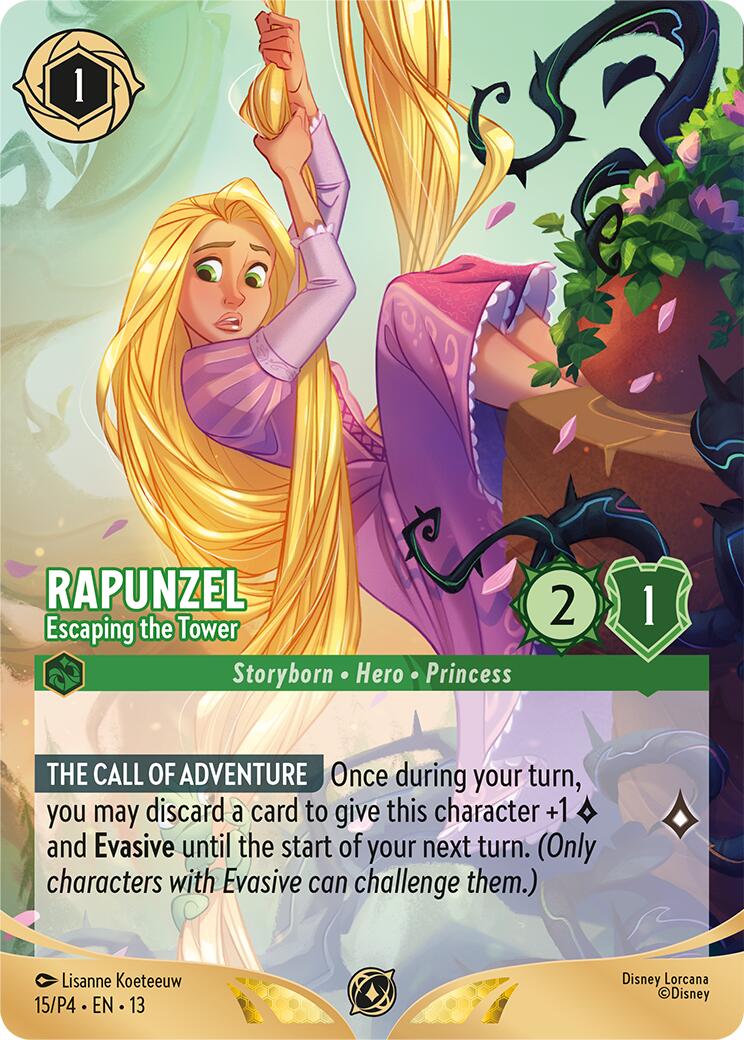 Rapunzel - Escaping the Tower (Store Championship Participant) (15) [Promo Cards] | Clutch Gaming
