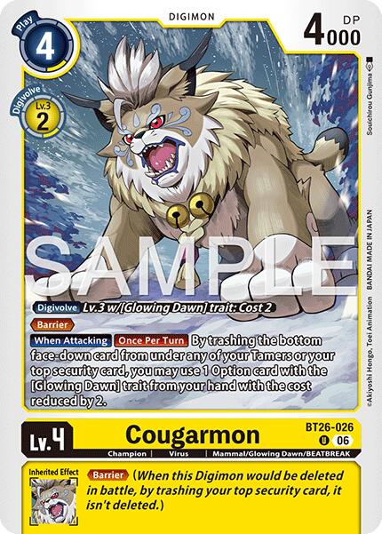 Cougarmon [BT26-026] [Timeless Bonds] | Clutch Gaming