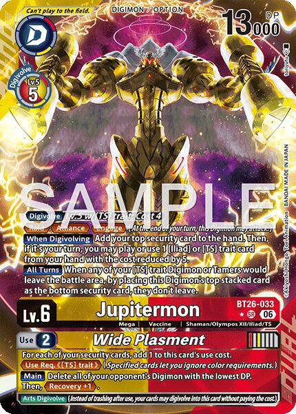 Jupitermon // Wide Plasmet [BT26-033] (Alternate Art) [Timeless Bonds] | Clutch Gaming