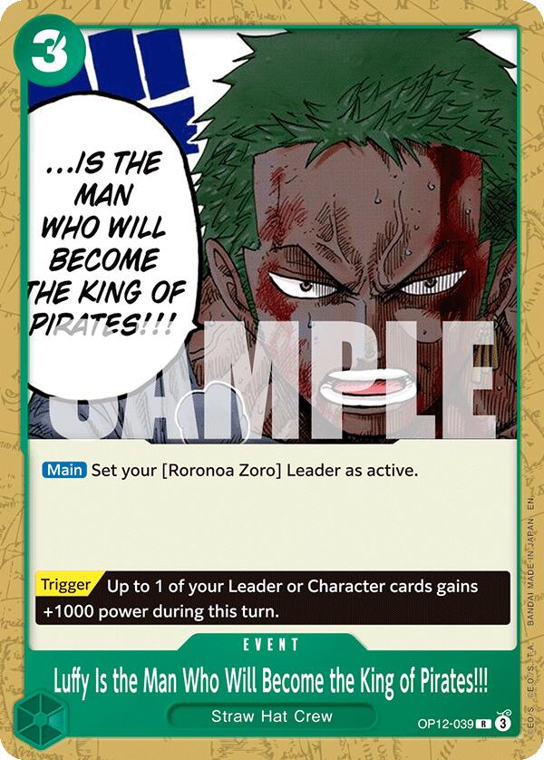 Luffy Is the Man Who Will Become the King of Pirates!!! [Starter Deck: GREEN Roronoa Zoro] | Clutch Gaming