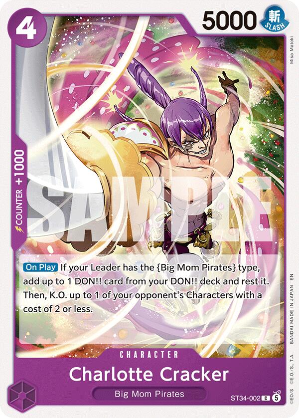 Charlotte Cracker [Starter Deck: PURPLE Charlotte Katakuri] | Clutch Gaming