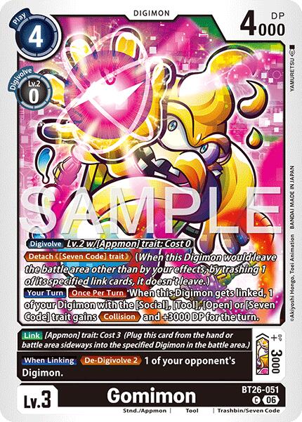Gomimon [BT26-051] [Timeless Bonds] | Clutch Gaming