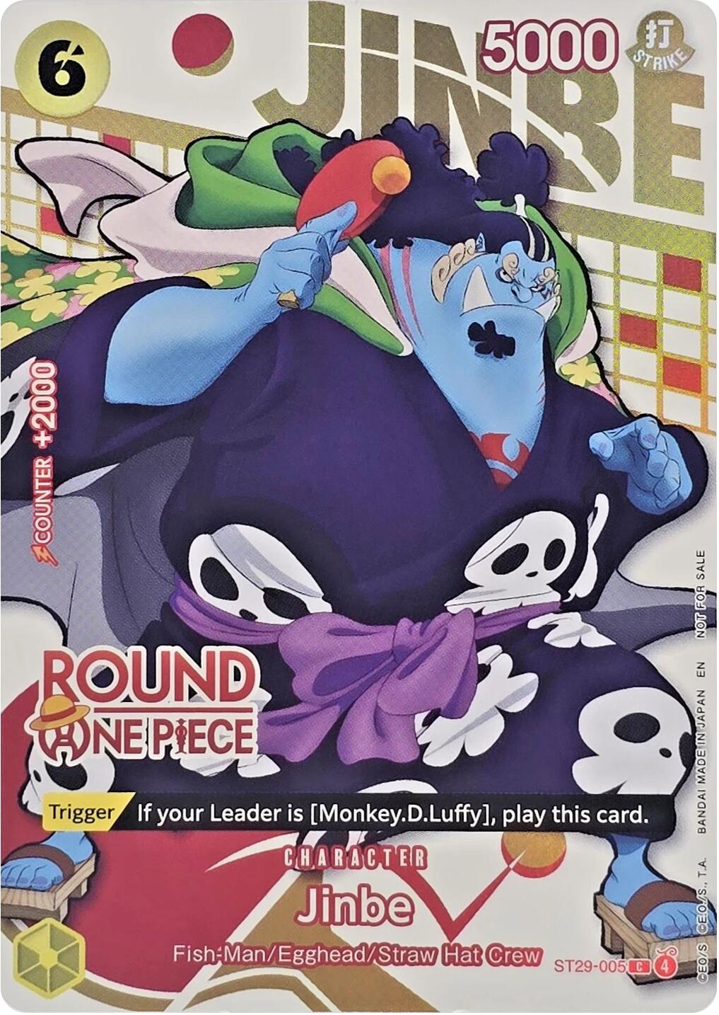 Jinbe (Round 1 Promo) [One Piece Promotion Cards] | Clutch Gaming