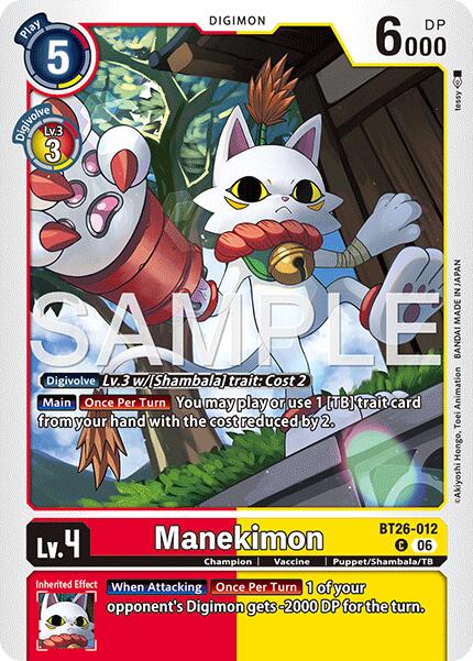 Manekimon [BT26-012] [Timeless Bonds] | Clutch Gaming