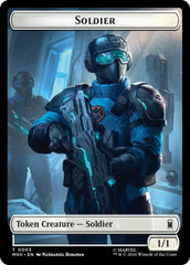 Soldier // Robot Villain Double-Sided Token [Marvel Super Heroes Tokens] | Clutch Gaming