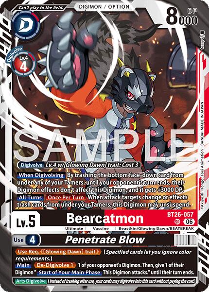 Bearcatmon // Penetrate Blow [BT26-057] [Timeless Bonds] | Clutch Gaming
