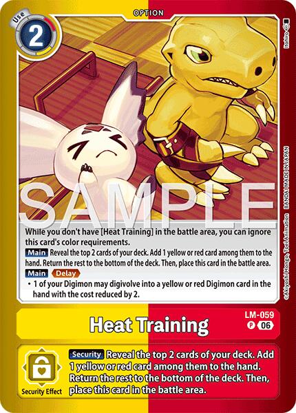 Heat Training [LM-059] [Limited Card Pack -Final Crest-] | Clutch Gaming