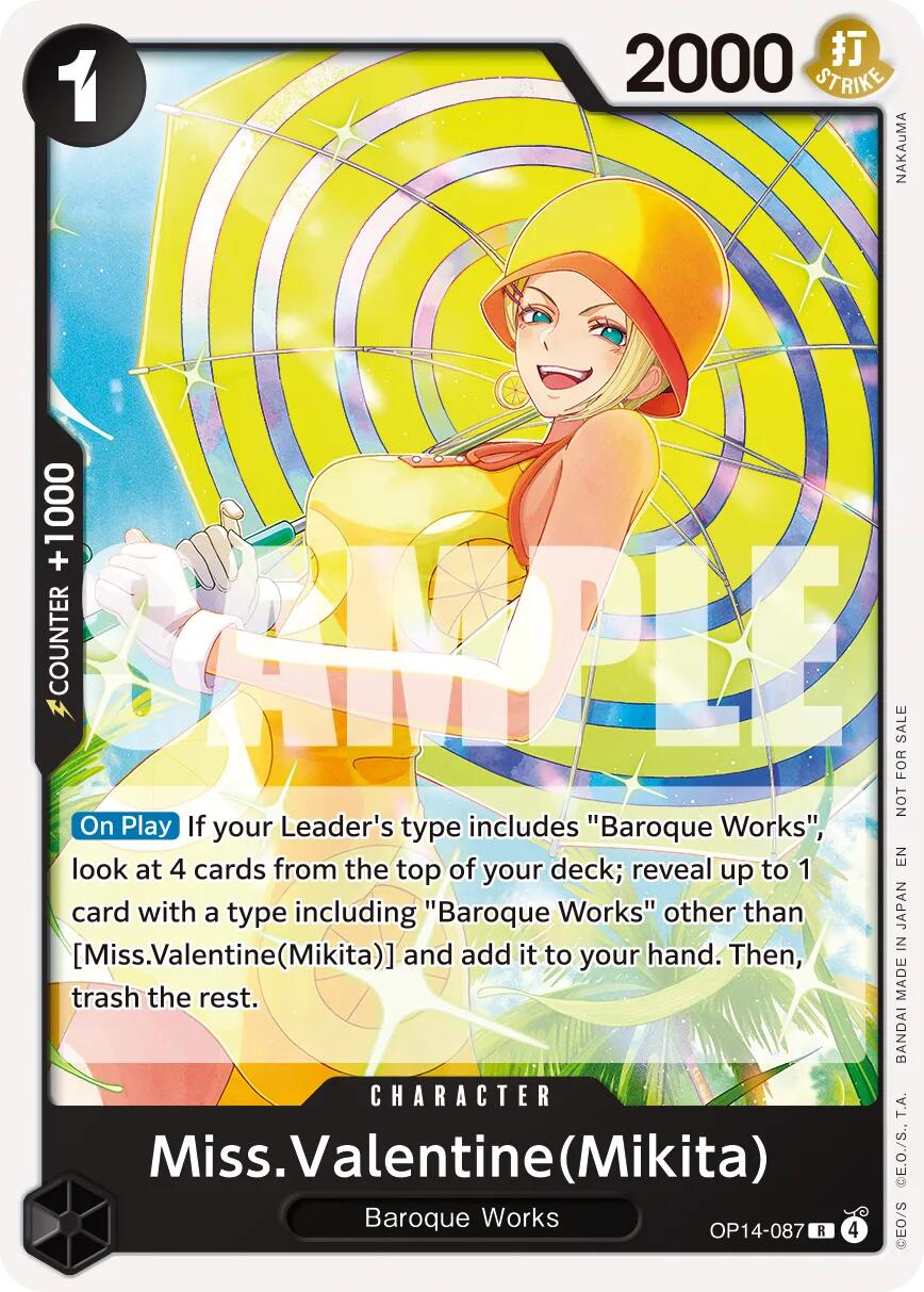 Miss.Valentine(Mikita) (Tournament Pack 2026 Vol. 3) [One Piece Promotion Cards] | Clutch Gaming