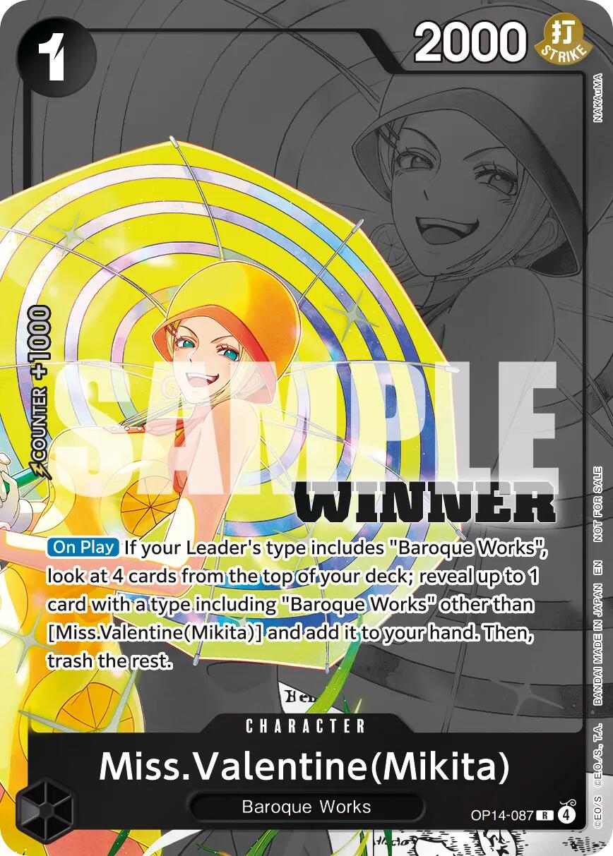 Miss.Valentine(Mikita) (Winner Pack 2026 Vol. 3) [One Piece Promotion Cards] | Clutch Gaming
