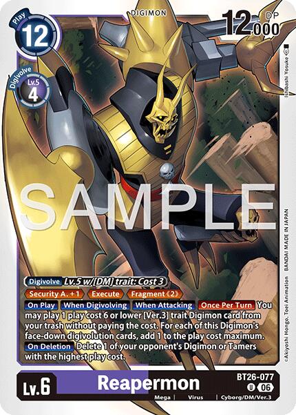 Reapermon [BT26-077] [Timeless Bonds] | Clutch Gaming